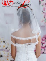 фата кружевная короткая Фп21